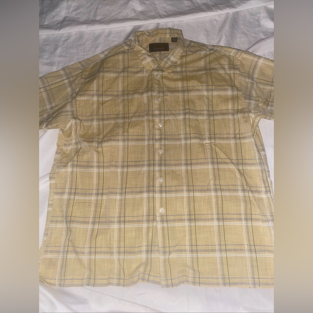 The Original BD Baggies Plaid Short Sleeve Button Up Size XL